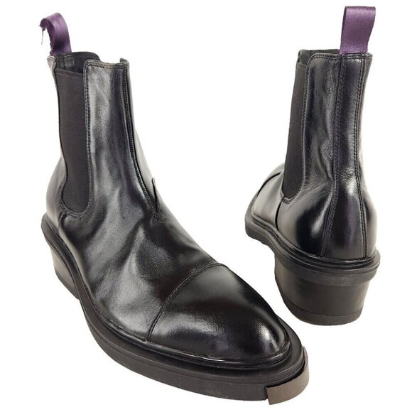 Eytys Nikita Leather Chelsea Boots 40 M 7.5 W 9 Unisex Black $370 - Picture 2 of 16